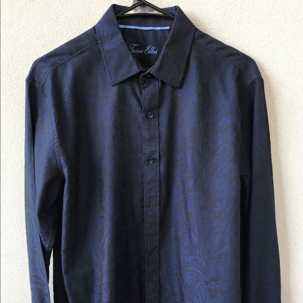 TASSO ELBA Long-Sleeve Dress Shirt